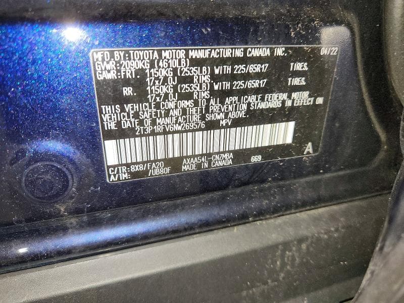 2022 TOYOTA RAV4 XLE 13