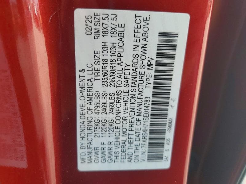 2025 HONDA CR-V EXL 13