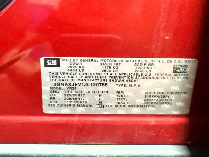 2018 CHEVROLET EQUINOX LT 13