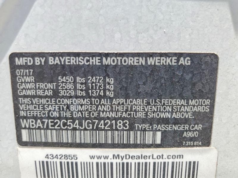 2018 BMW 740 I I 13