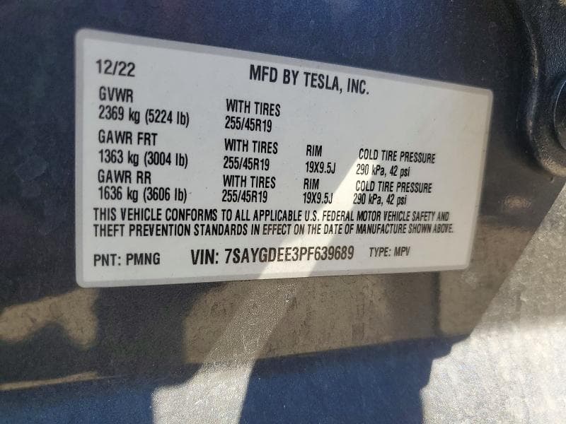 2023 TESLA MODEL Y 12