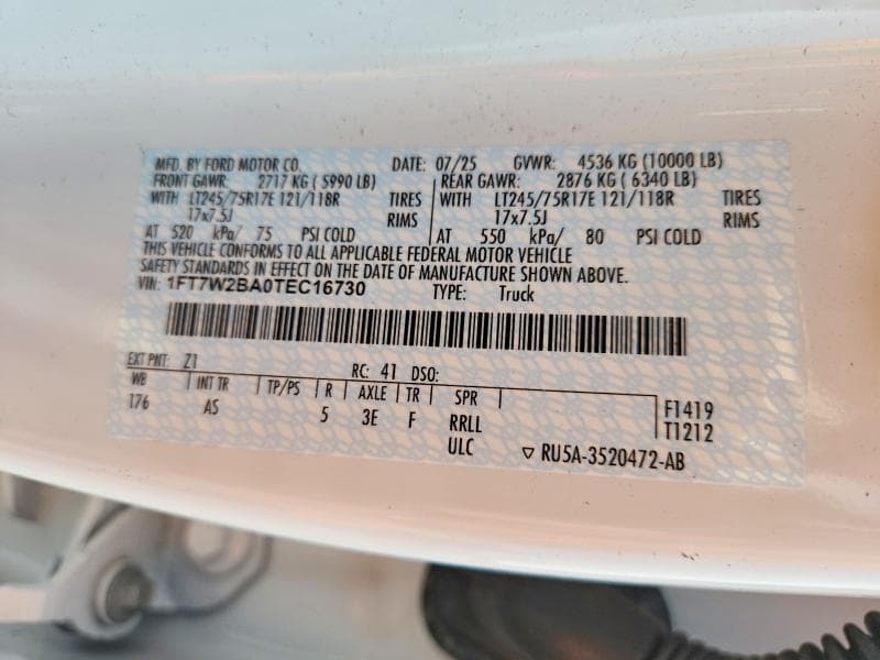 2026 FORD F250 SUPER DUTY 12