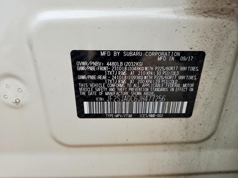 2018 SUBARU FORESTER 2.5I PREMIUM 2.5I PREMIUM 13