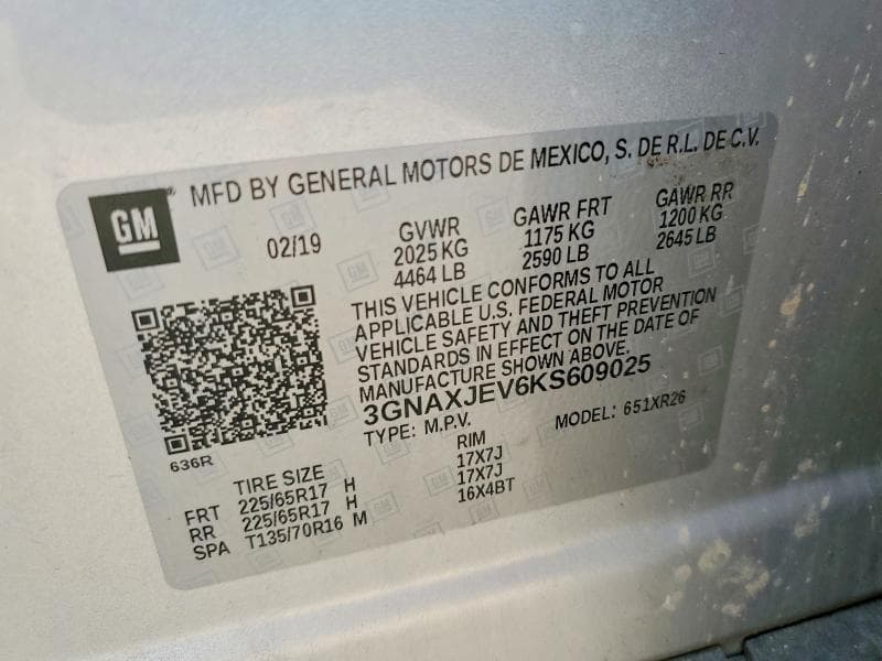 2019 CHEVROLET EQUINOX LT LT 13