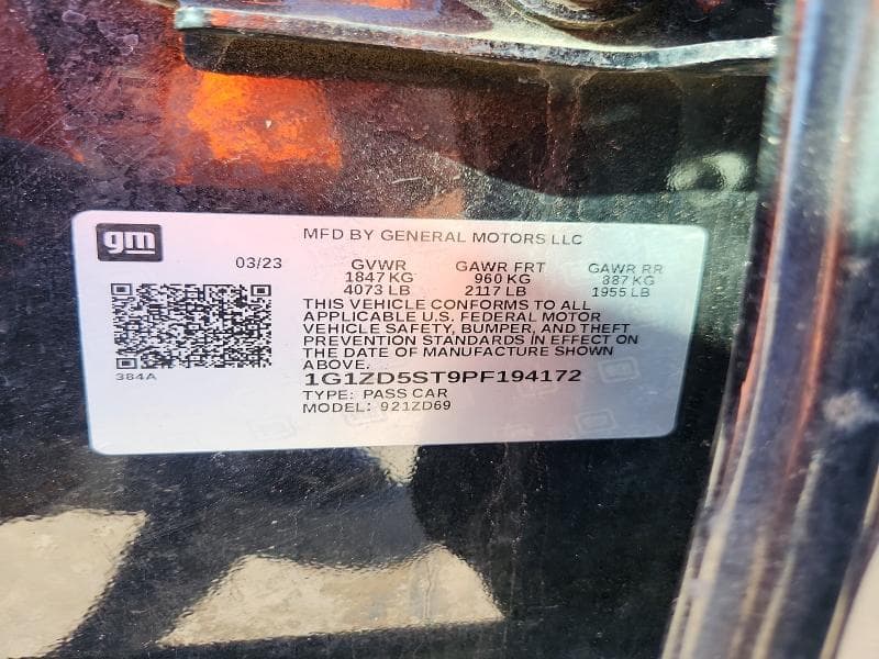 2023 CHEVROLET MALIBU LT 12