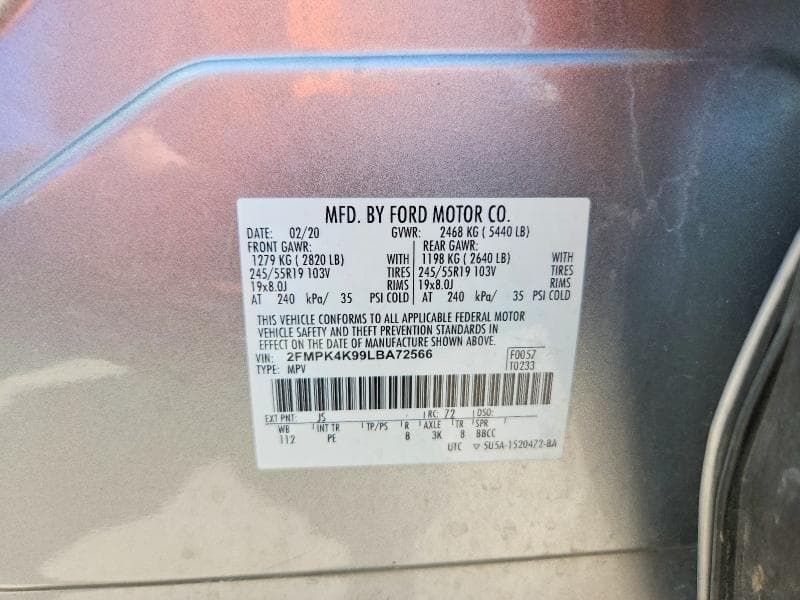 2020 FORD EDGE TITANIUM TITANIUM 13