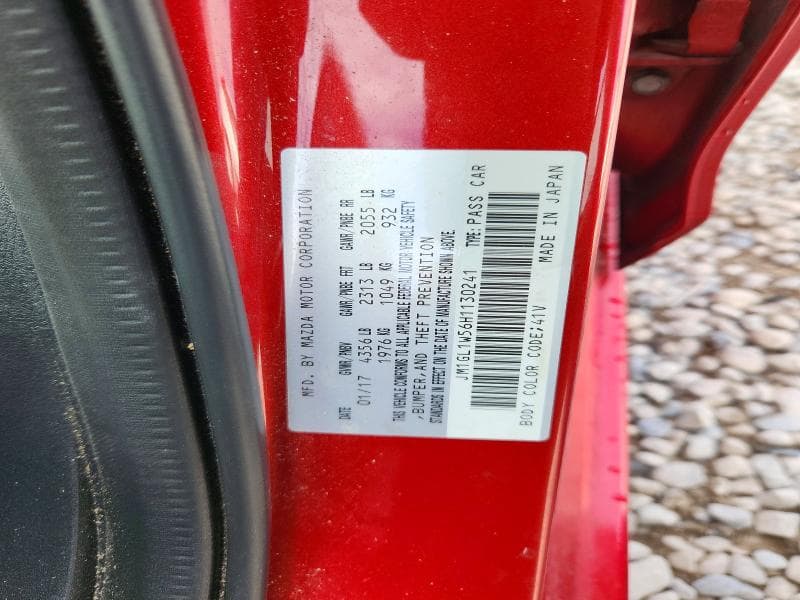 2017 MAZDA 6 GRAND TOURING 12