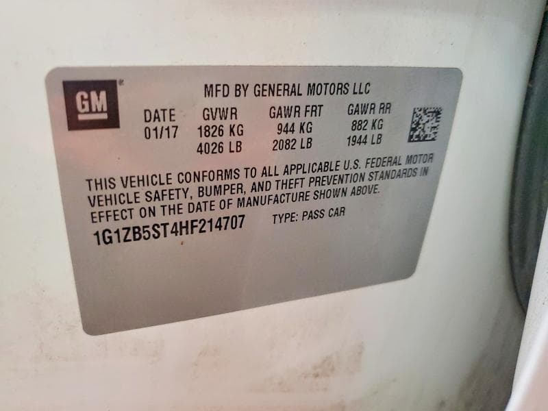 2017 CHEVROLET MALIBU LS 13