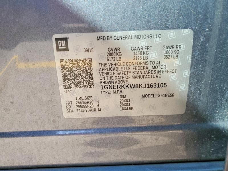 2019 CHEVROLET TRAVERSE PREMIER 13