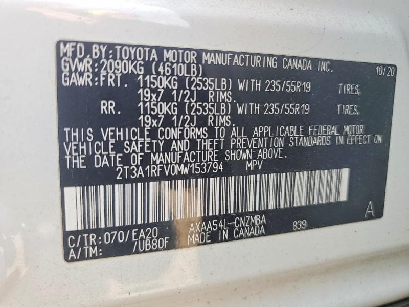2021 TOYOTA RAV4 XLE PREMIUM 13