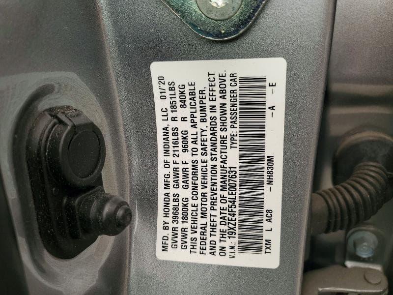 2020 HONDA INSIGHT EX 12