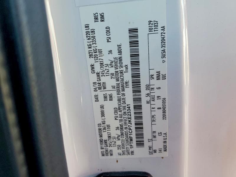 2018 FORD F150 12