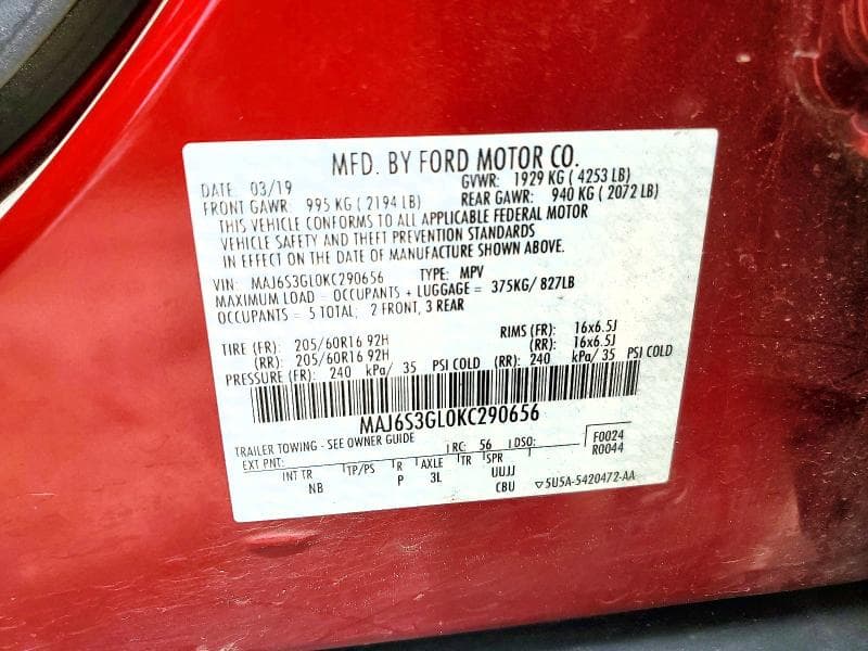 2019 FORD ECOSPORT SE 13