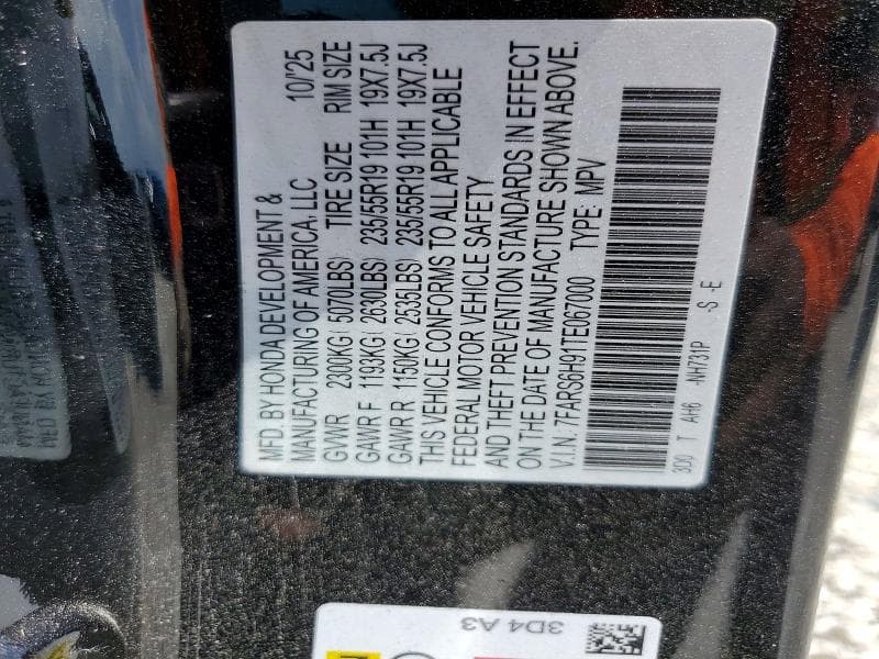2026 HONDA CR-V SPORT TOURING SPORT TOURING 12