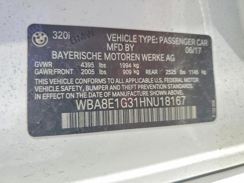 2017 BMW 320I 12