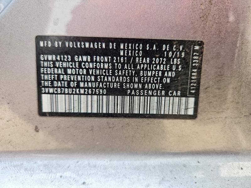 2019 VOLKSWAGEN JETTA S 14
