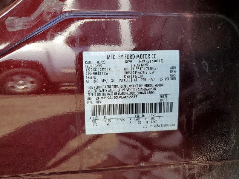 2023 FORD EDGE SEL 12