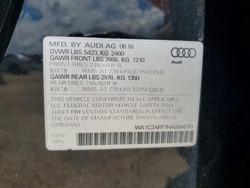2017 AUDI Q5 PREMIUM 13