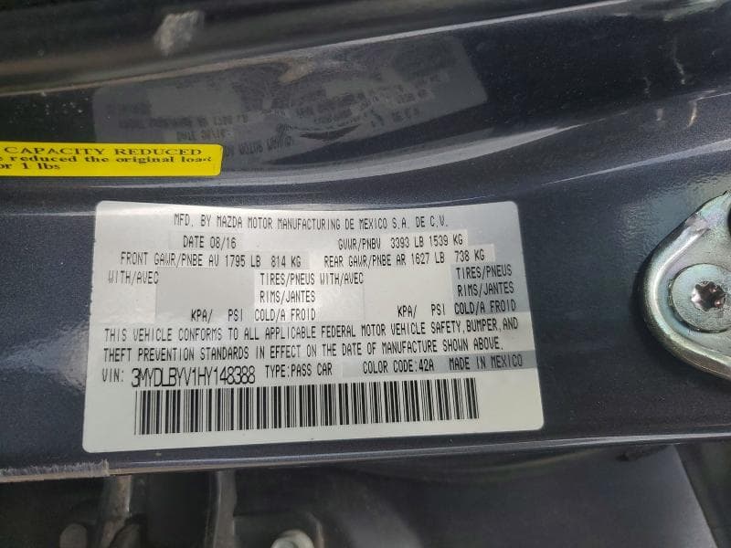 2017 TOYOTA YARIS IA BASE 13