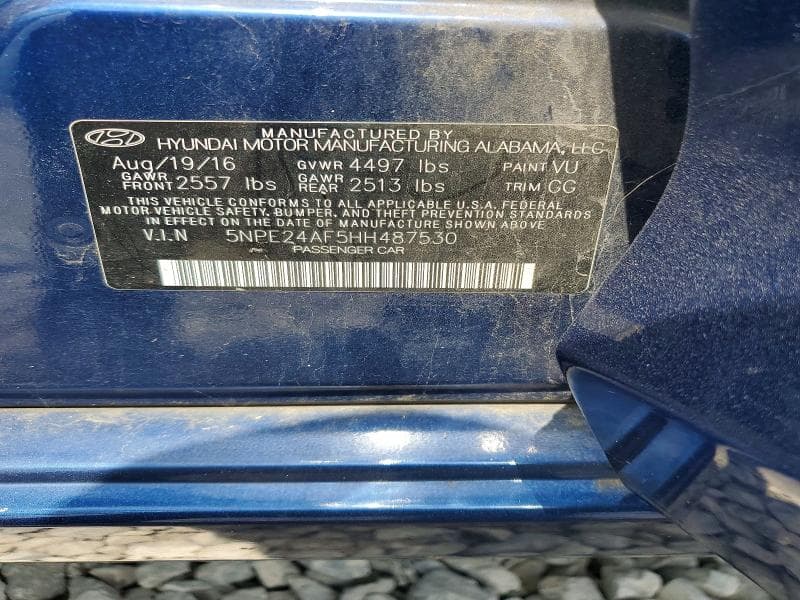 2017 HYUNDAI SONATA SE SE 12