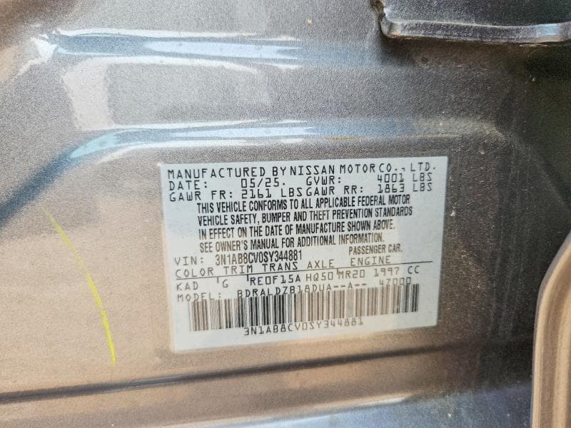 2025 NISSAN SENTRA SV SV 12