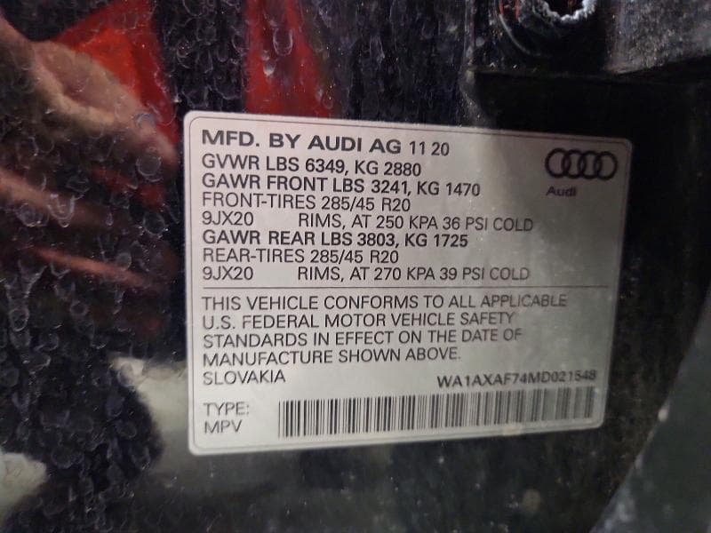 2021 AUDI Q7 PREMIUM PREMIUM 13