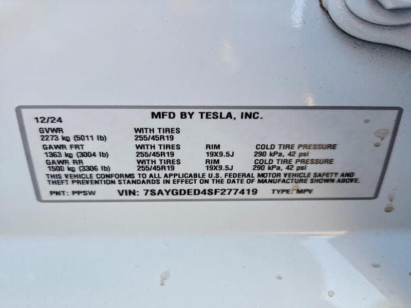 2025 TESLA MODEL Y 12