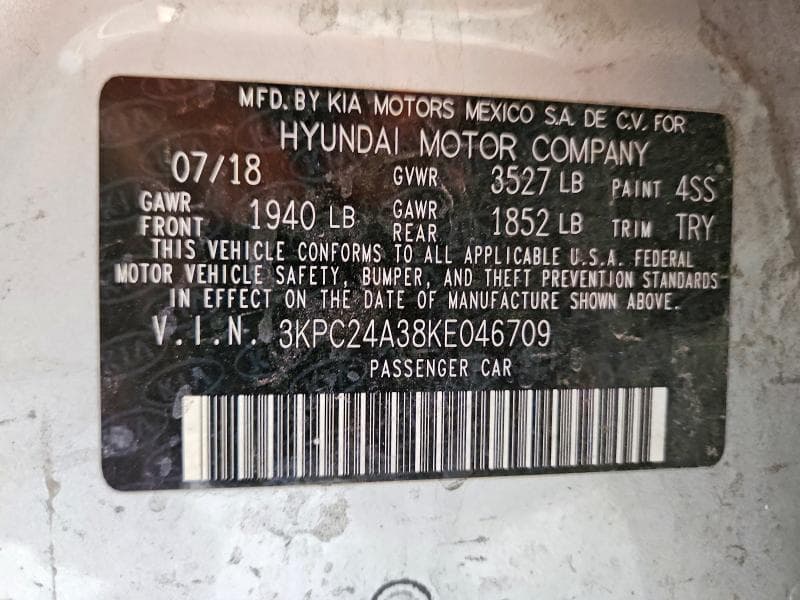 2019 HYUNDAI ACCENT SEL 12
