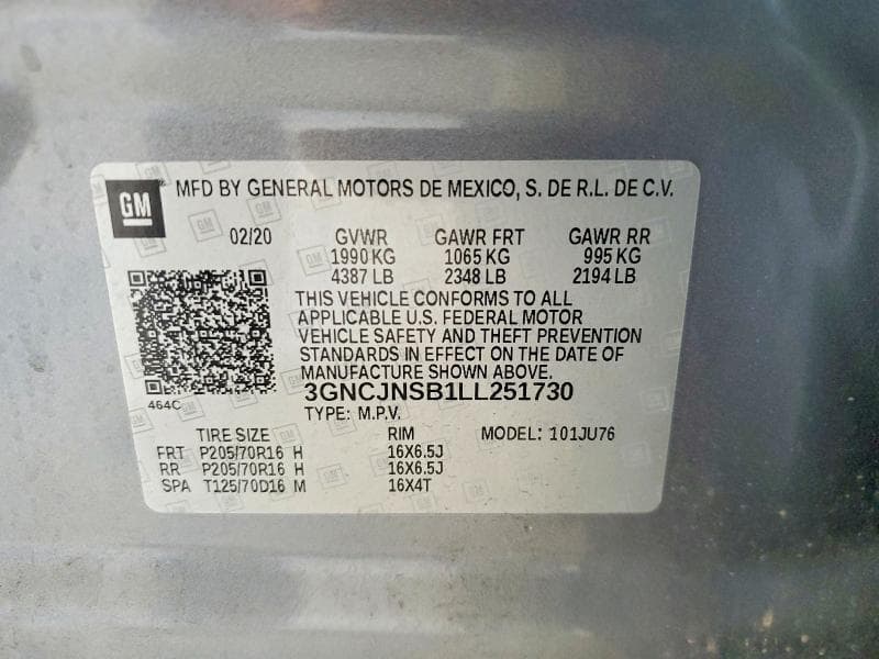 2020 CHEVROLET TRAX LS 13