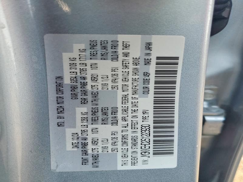 2025 MAZDA CX-90 HYBRID 4D SUV TURBO PREMIUM PLUS PREMIUM SPORT 13