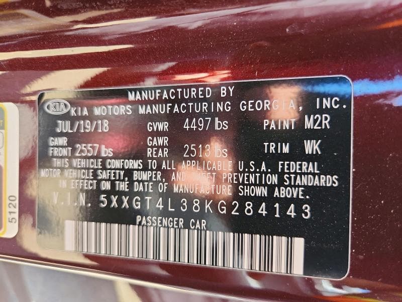 2019 KIA OPTIMA LX 12