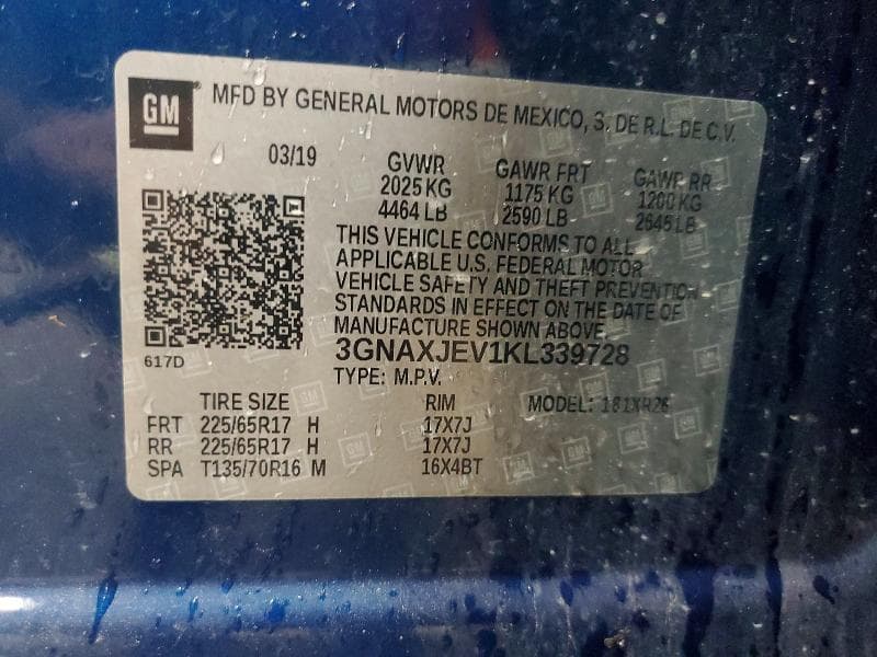 2019 CHEVROLET EQUINOX LT LT 13