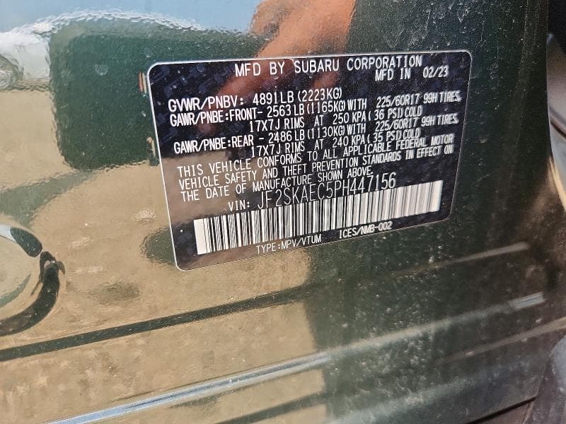 2023 SUBARU FORESTER PREMIUM 12