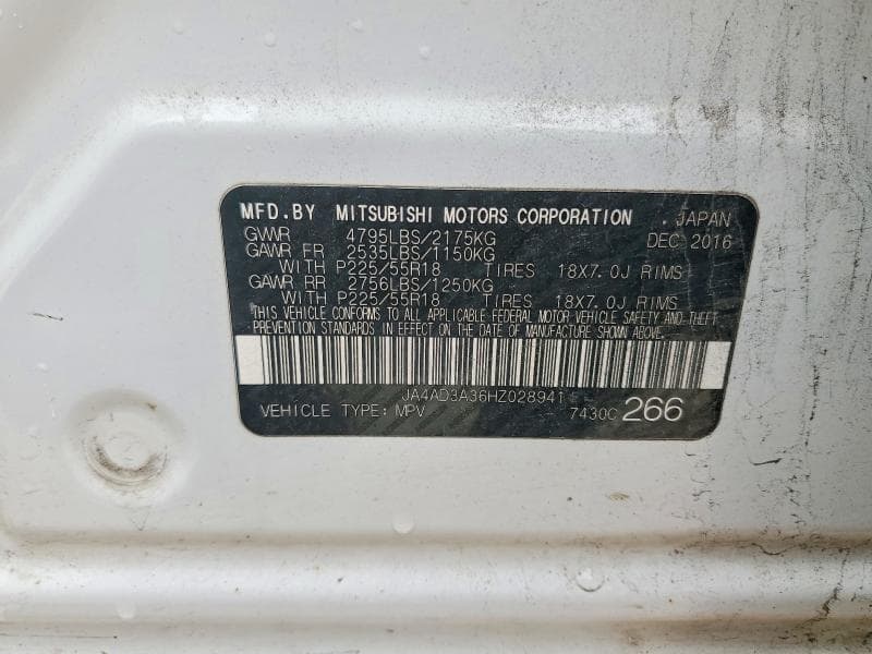 2017 MITSUBISHI OUTLANDER SE 14
