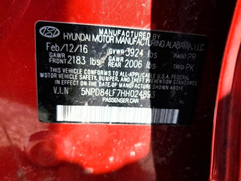 2017 HYUNDAI ELANTRA SE SE 12