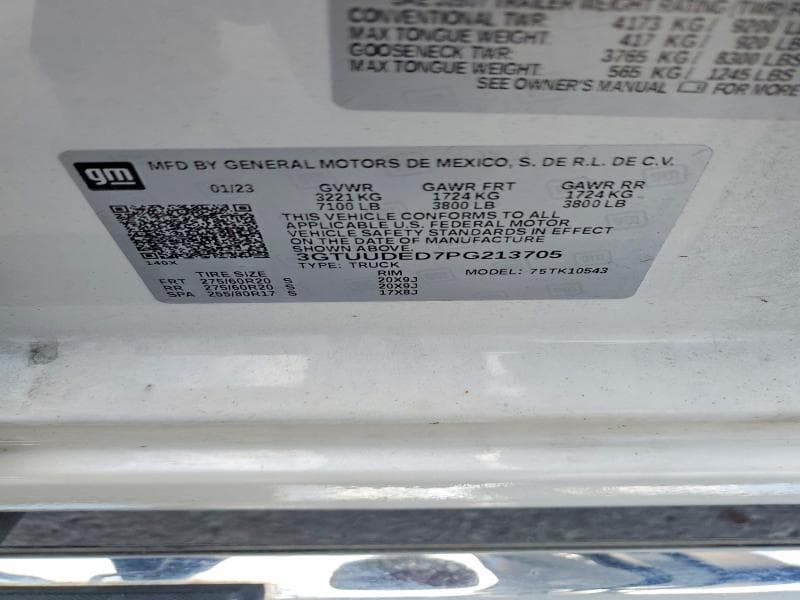 2023 GMC SIERRA K1500 SLT K1500 SLT 12