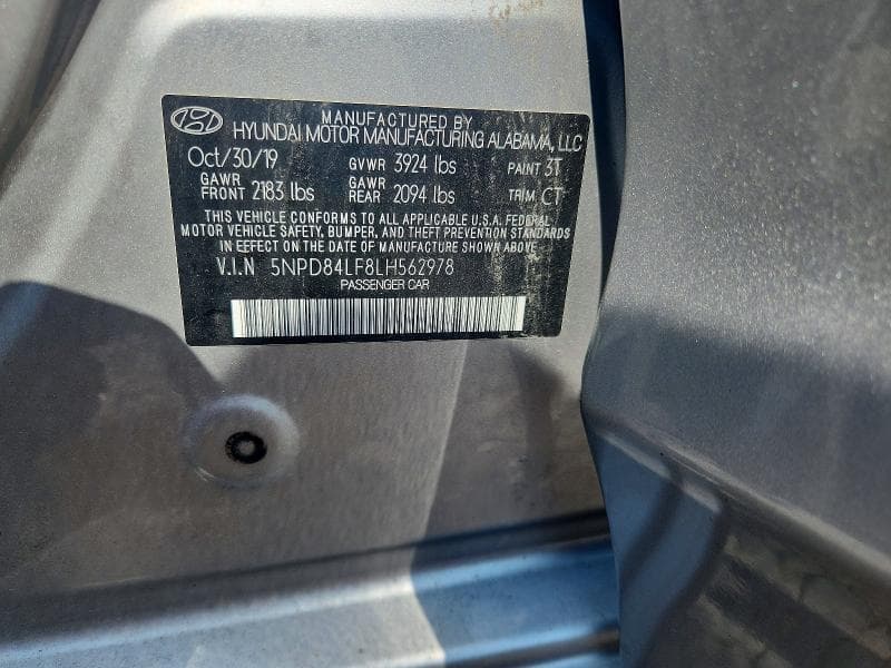 2020 HYUNDAI ELANTRA SEL 12