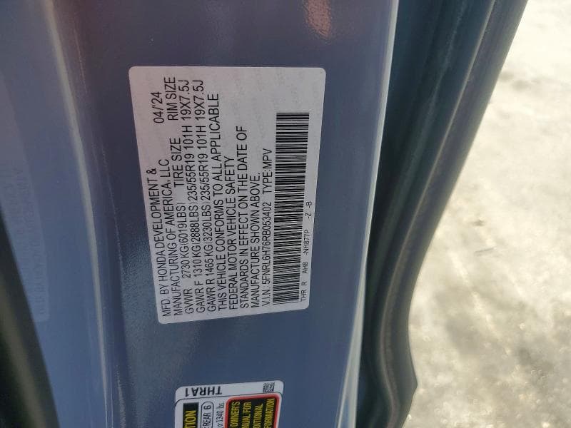 2024 HONDA ODYSSEY SPORT SPORT 13