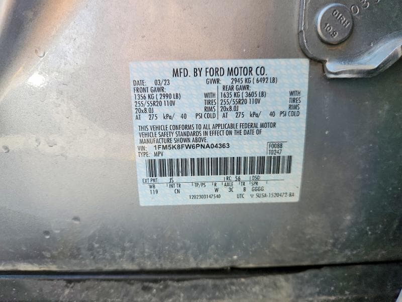 2023 FORD EXPLORER LIMITED LIMITED 14