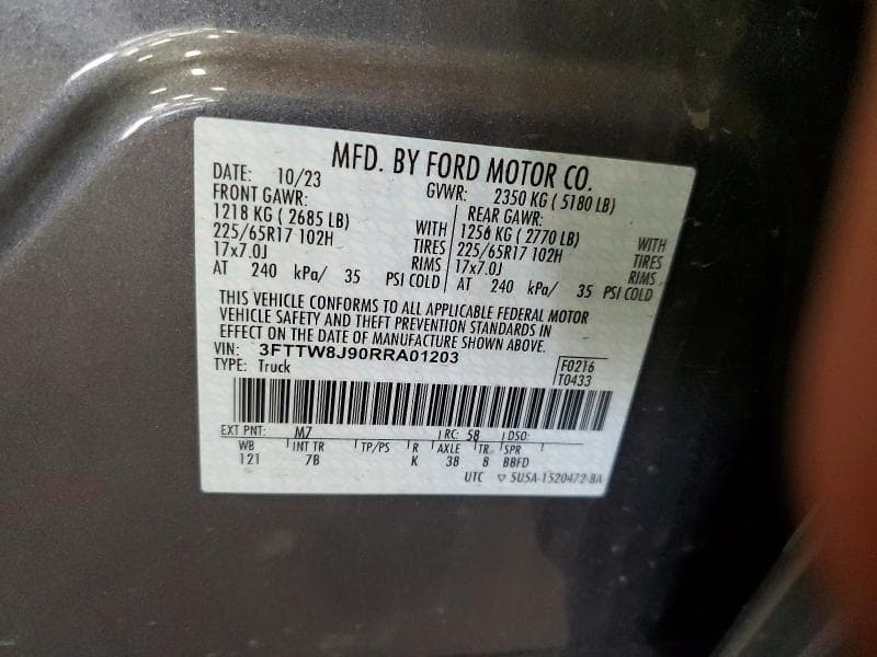2024 FORD MAVERICK XLT 12