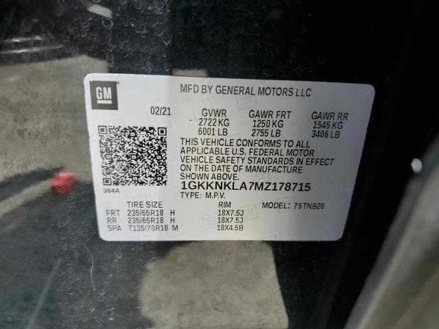 2021 GMC ACADIA SLE 13