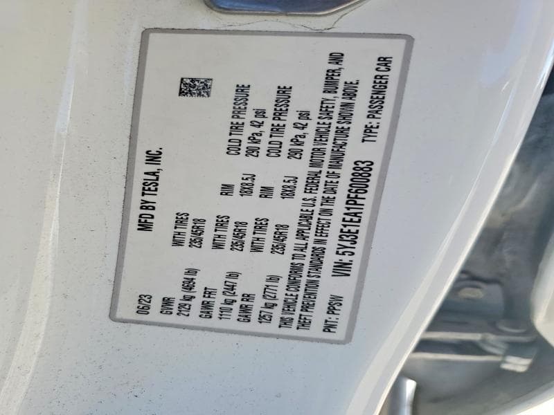 2023 TESLA MODEL 3 13