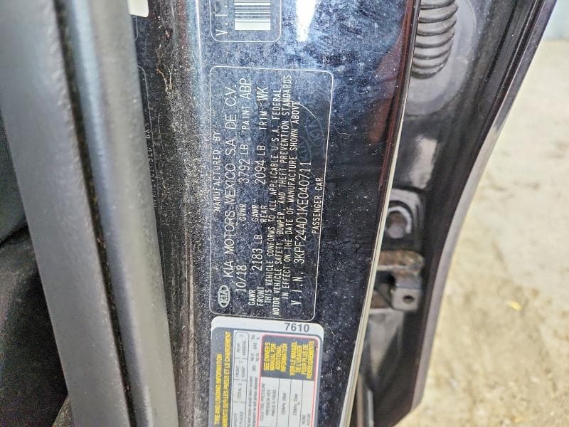 2019 KIA FORTE LXS 12