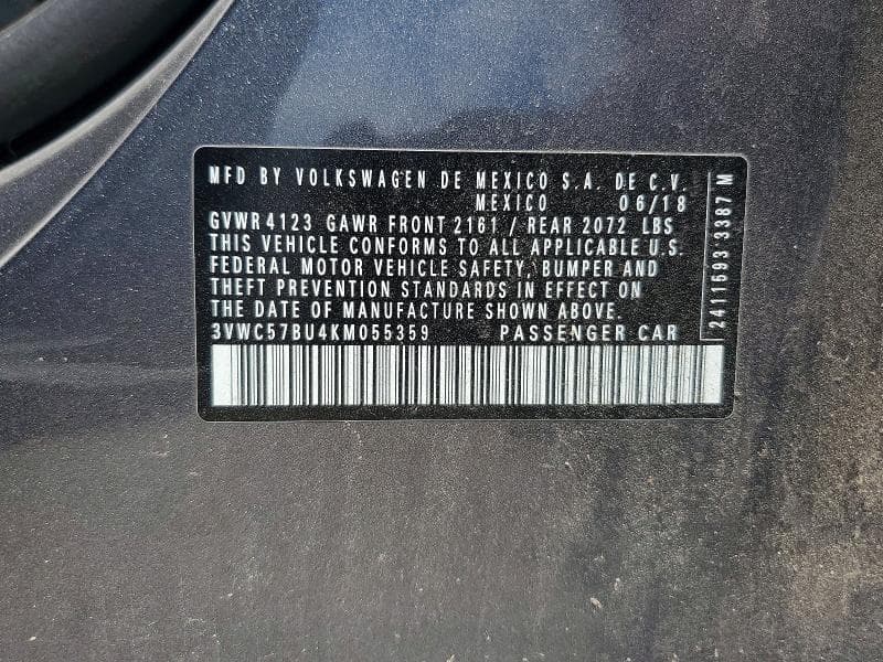 2019 VOLKSWAGEN JETTA S S 13