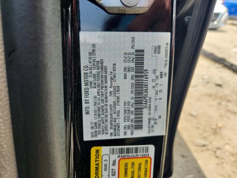 2018 FORD FUSION SE HYBRID 12