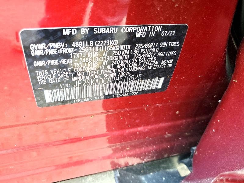 2023 SUBARU FORESTER PREMIUM 13