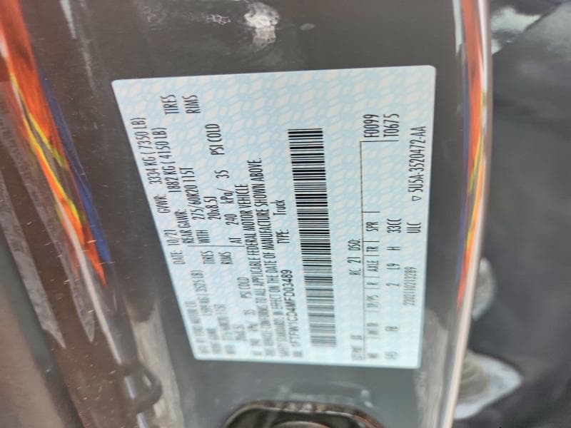 2021 FORD F150 SUPERCREW 12