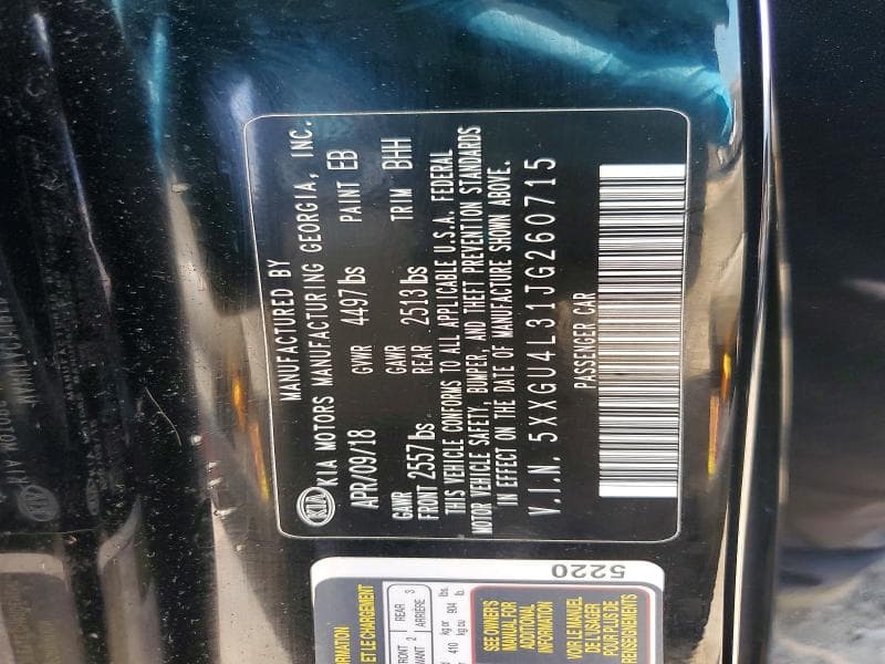 2018 KIA OPTIMA EX EX 12
