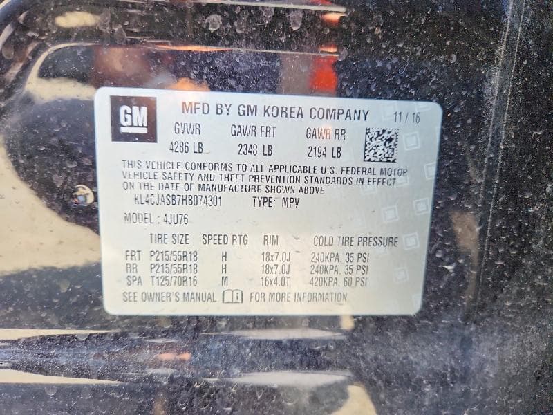 2017 BUICK ENCORE PREFERRED 12