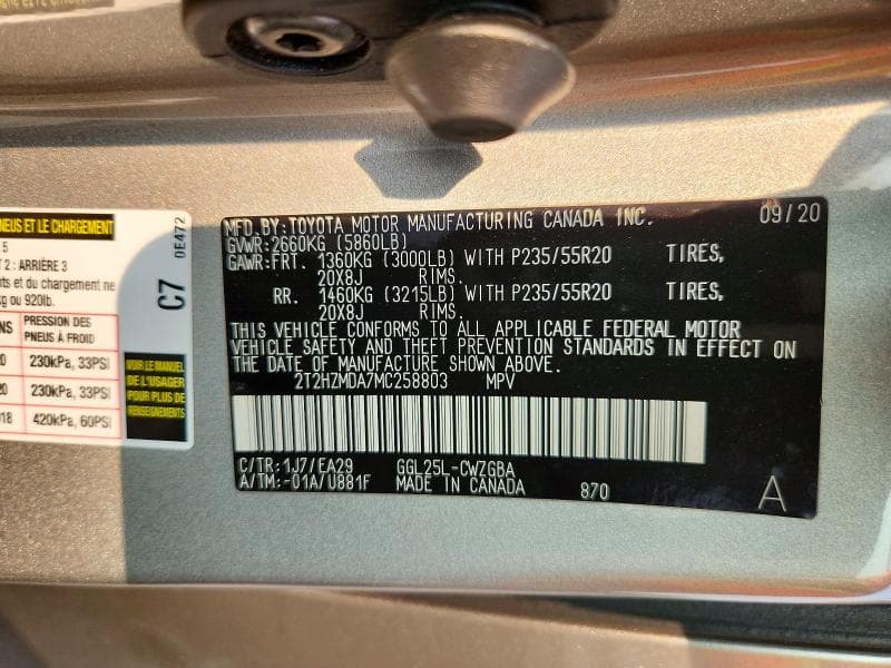 2021 LEXUS RX 350 13